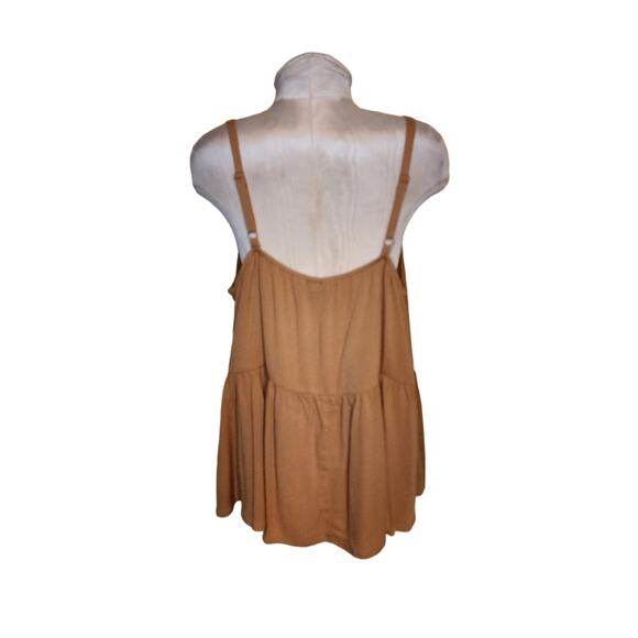 Torrid‎ Crinkle Gauze Strappy Tank Biscuit Size 2 NWT - Picture 2 of 5